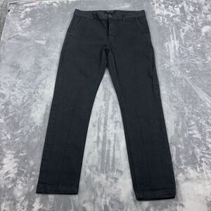 DSTLD Skinny Slim Jeans Men's Size 32x30 Black Slash Pockets Button Fly